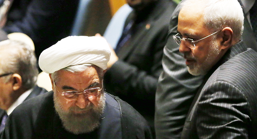 Hassan Rouhani e Javad Zarif (photo: Reuters/Darren Ornats)