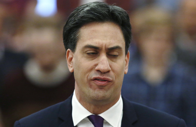 London, United Kingdom. Britain's opposition Labour party leader Ed Miliband. REUTERS/Luke Macgregor