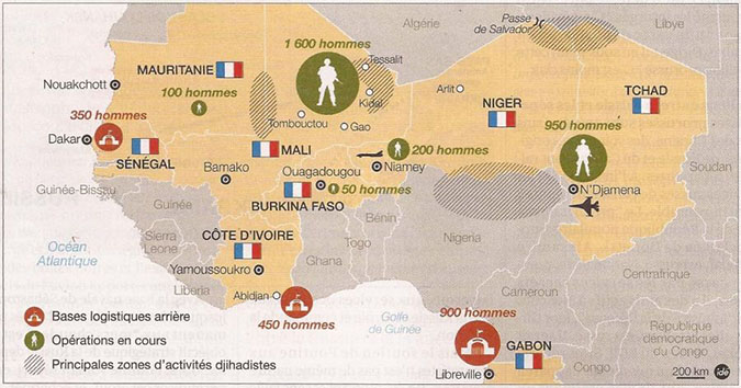 Didascalia: L’operazione Barkhane della Francia nel Sahel