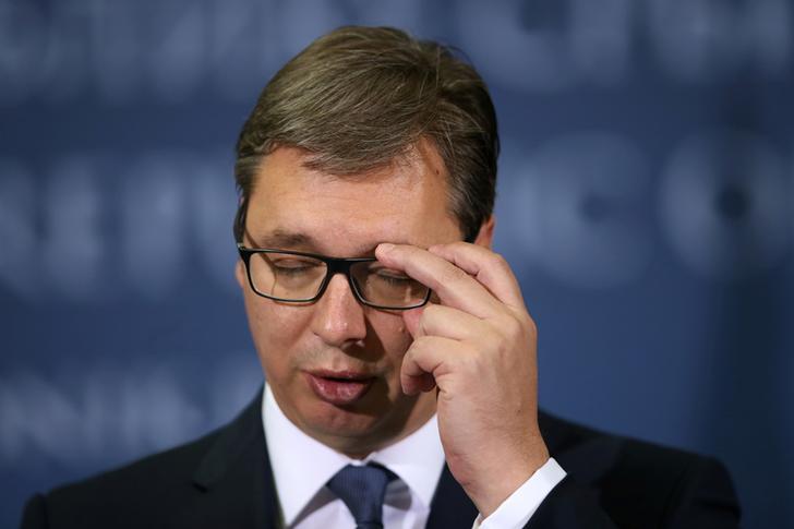 Il president serbo Aleksandar Vucic. REUTERS/Marko Djurica 