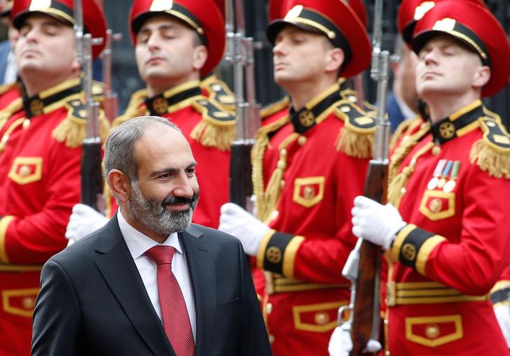 Il primo ministro armeno Nikol Pashinyan. REUTERS/David Mdzinarishvili