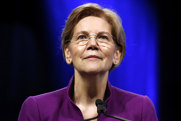 La Senatrice del Massachusetts Elizabeth Warren