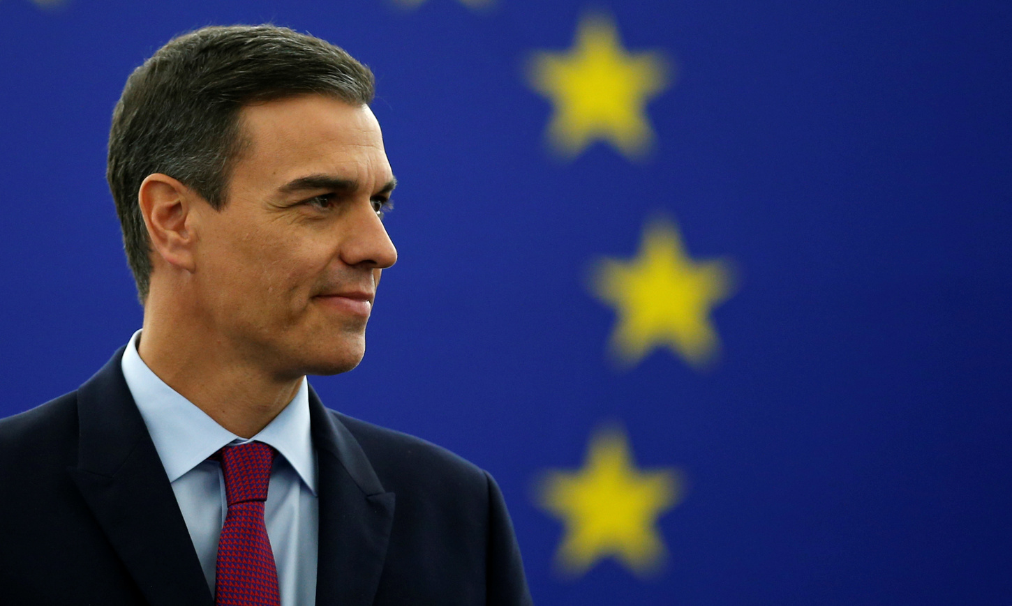 Il Primo Ministro spagnolo Pedro Sanchez tiene un discorso durante un dibattito sul futuro dell'Europa, al Parlamento Europeo, Strasburgo, Francia, 16 gennaio 2019. REUTERS/Vincent Kessler