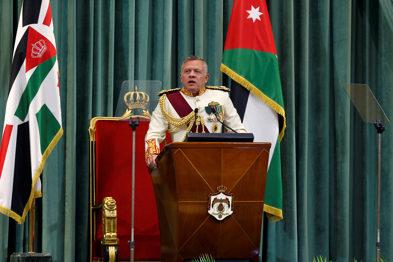 King Abd Allah II of Jordan. REUTERS/Muhammad Hamed/Contrast