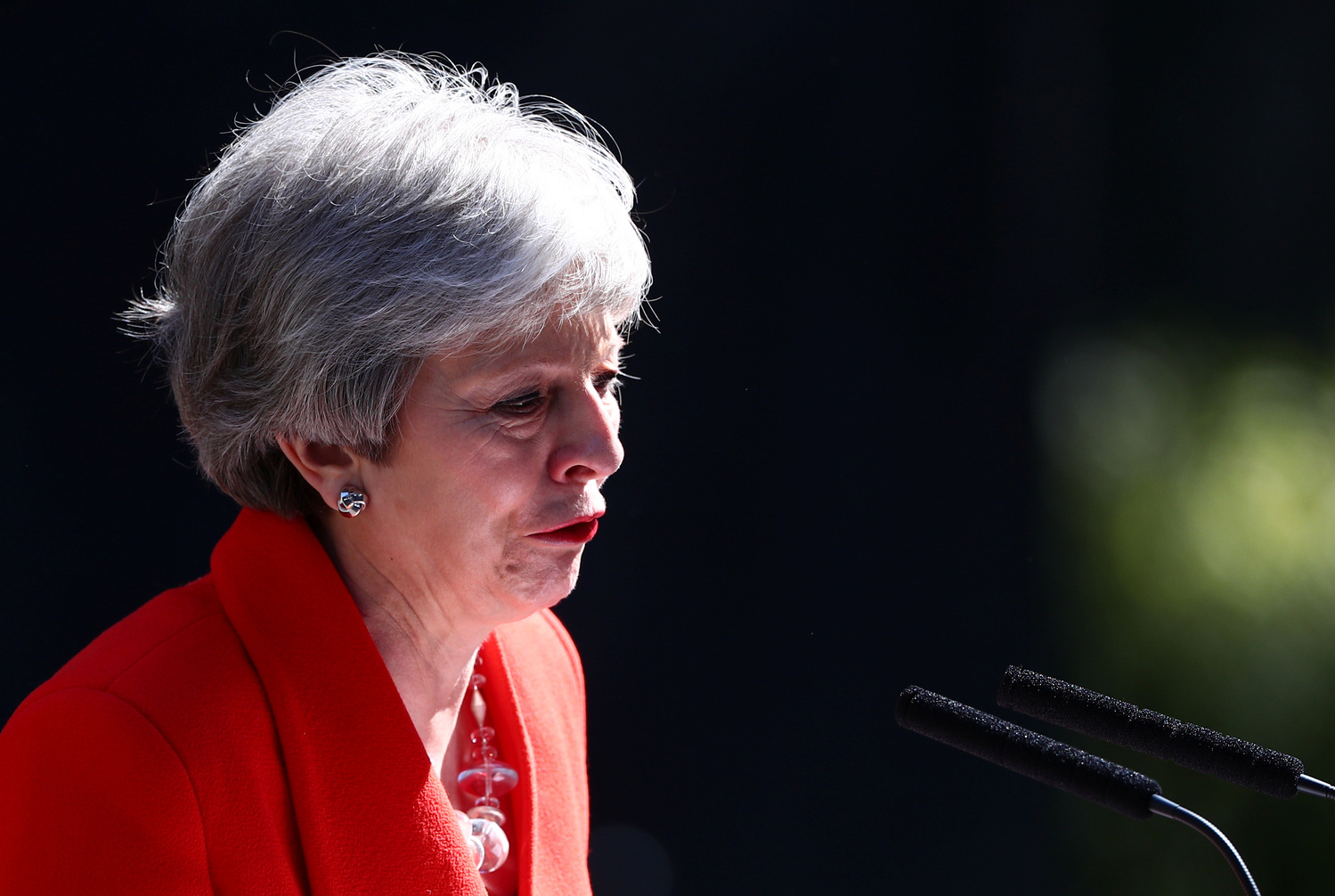 Theresa May annuncia le sue dimissioni, Londra, Gran Bretagna, 24 maggio 2019. REUTERS/Toby Melville
