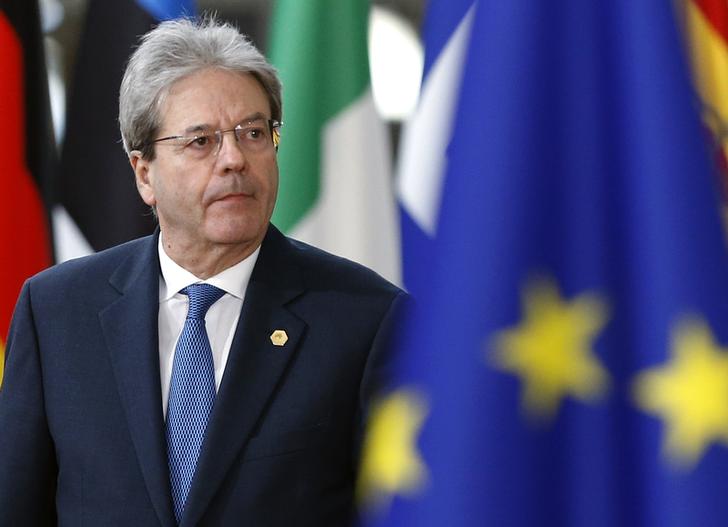L'ex Primo Ministro Paolo Gentiloni a Bruxelles, Belgio. REUTERS/Francois Lenoir