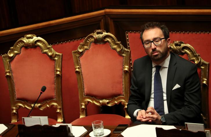 Il Ministro della Giustizia italiano Alfonso Bonafede. REUTERS/Tony Gentile