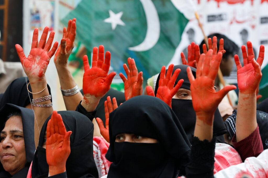 Il Pakistan vuole incorporare la zona del Gilgit-Baltistan. Una manifestazione per celebrare il Kashmir Solidarity Day, a Karachi, Pakistan, 5 febbraio 2020. REUTERS/Akhtar Soomro